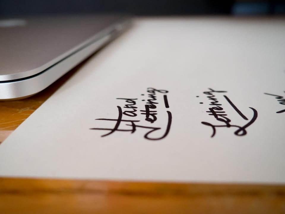 手書きの文字